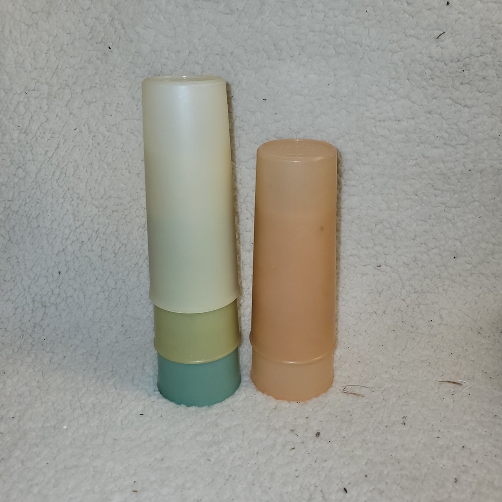 Vintage Tupperware Colorful Plastic Cups 6.5" Lot of 5